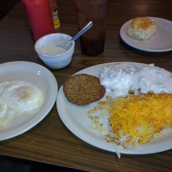 Busy Bee Cafe - Biscuits and gravy, hash browns, eggs, sausage. - Breakfast & Brunch Near Me - Alvin, Texas