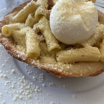 Immigrant Son Caffe - Cousin Michael's Morning Carbonara with Burrata Ball - New American Near Me - Ventura, California Immigrant Son Caffe - Cousin Michael's Morning Carbonara with Burrata Ball - New American Near Me - Ventura, California
