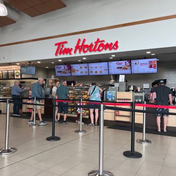 Tim Hortons - customers waiting in line at the counter - Coffee & Tea Near Me - Mallorytown, Ontario