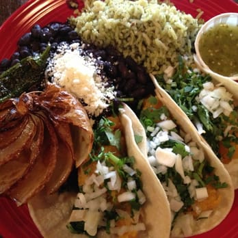 Pecado Bueno - Michoacan platter with butternut squash tacos - Mexican Near Me - Seattle, Washington Pecado Bueno - Michoacan platter with butternut squash tacos - Mexican Near Me - Seattle, Washington