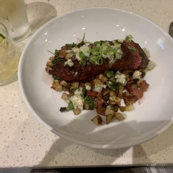 The Hummingbird Way - Hangar steak. The blue cheese butter was delicious. - Seafood Near Me - Mobile, Alabama The Hummingbird Way - Hangar steak. The blue cheese butter was delicious. - Seafood Near Me - Mobile, Alabama