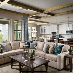 Grand Opening Interiors - Pillows and Drapes manufactured and installed by Grand Opening Interiors at Sterling Ranch in Littleton, CO with Trio Environments.