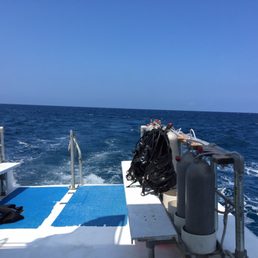On our way back from a great dive morning On our way back from a great dive morning