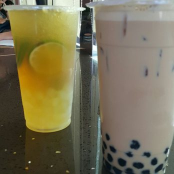 Twinkle Tea - Alhambra - Lime honey green tea with aloe and a brown sugar milk tea with boba. - Coffee & Tea Near Me - Alhambra, California Twinkle Tea - Alhambra - Lime honey green tea with aloe and a brown sugar milk tea with boba. - Coffee & Tea Near Me - Alhambra, California