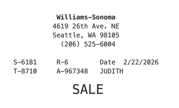 Williams-Sonoma by null