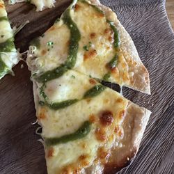 Grace O'Malley's - Cheese pizza bread with pesto