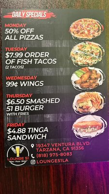 Menu photo 7 Lounge 51 Tarzana, CA