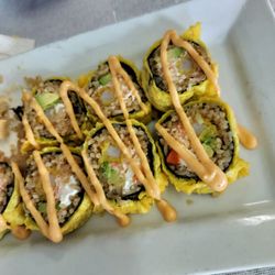 Kokito's Chinese Food and Sushi - Tierra roll. Warm and delicious!