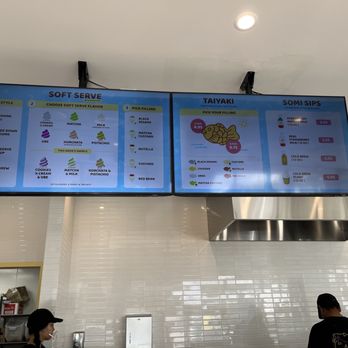 Somisomi - Overhead menu. - Desserts Near Me - Granada Hills, California