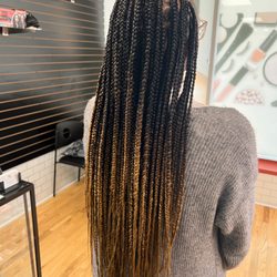 Essentially Beau NYC - Medium knotless done by Taya.