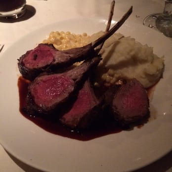 Five Crowns - Lamb chips with creamed corn and mash potatoes - happy happy tummy! - Steakhouses Near Me - Corona del Mar, California