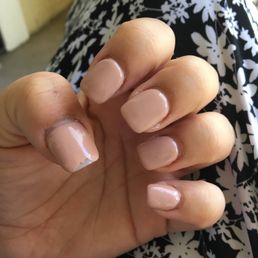 I love the shape and color of my nails! Wish the gel wasn't chipping off. I love the shape and color of my nails! Wish the gel wasn't chipping off.