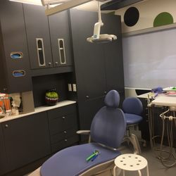 ABC Dental - Very cool tvs on the ceiling to keep your childs attention. You can tell its a brand new office!
