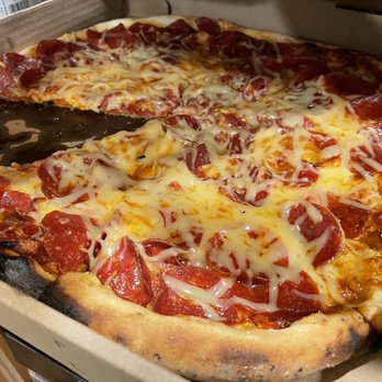 Grand Central Cafe - Pepperoni Express- loved the gouda on this pizza! Wow - Vegan Near Me - Waterville, Maine
