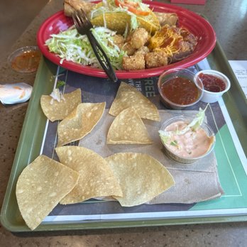 Taco Time - Fiesta Mexi-Platter Beef. Look folks 7 whole chips (well 6 and 3/4 chips actually). Seriously Taco Time! WTF! - Mexican Near Me - Issaquah, Washington Taco Time - Fiesta Mexi-Platter Beef. Look folks 7 whole chips (well 6 and 3/4 chips actually). Seriously Taco Time! WTF! - Mexican Near Me - Issaquah, Washington