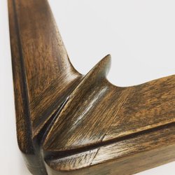 Katayama Framing - Kobe corner in aged stepped walnut
