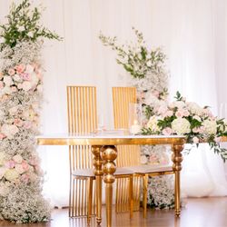 Rented table and chairs