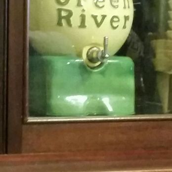 S & T Soda Shoppe - Old timey Green River dispenser on display. - Sandwiches Near Me - Pittsboro, North Carolina S & T Soda Shoppe - Old timey Green River dispenser on display. - Sandwiches Near Me - Pittsboro, North Carolina