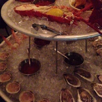 Row 34 - Seaport - Shellfish tower - New American Near Me - Boston, Massachusetts