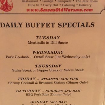 Sawa's Old Warsaw Restaurant - Polish Near Me - Broadview, Illinois