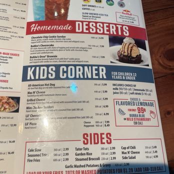 Bubba's 33 - Menu - Burgers Near Me - Albuquerque, New Mexico