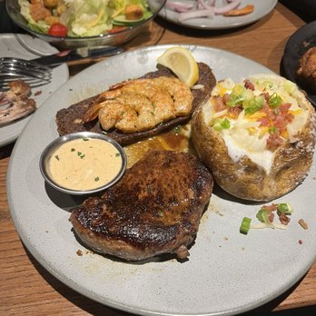 Outback Steakhouse - Sirloin and Grilled shrimp - Steakhouses Near Me - Silver Spring, Maryland Outback Steakhouse - Sirloin and Grilled shrimp - Steakhouses Near Me - Silver Spring, Maryland
