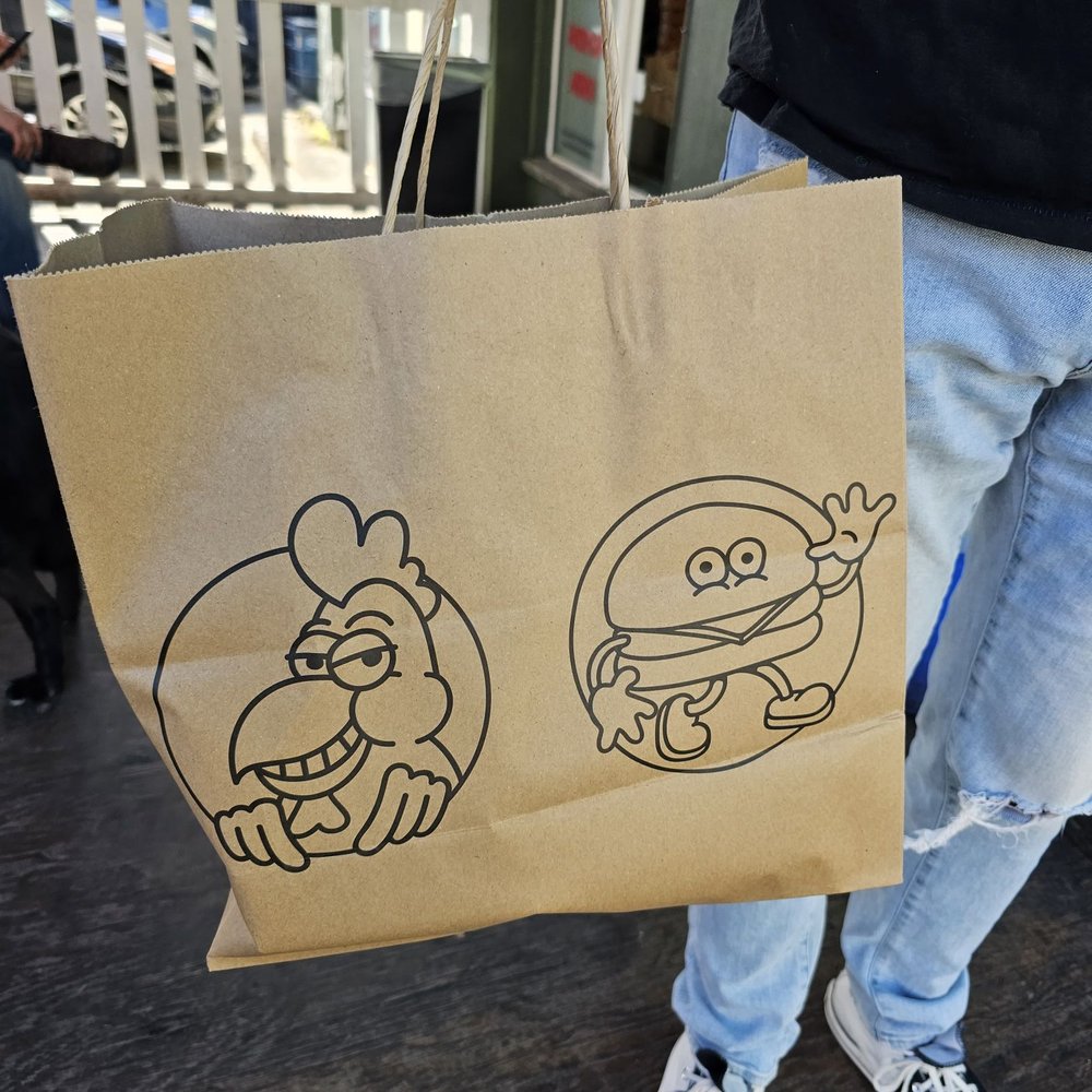 Downlow Chicken Shack - Art on the take out bag. - Chicken Shop Near Me - Vancouver, British Columbia Downlow Chicken Shack - Art on the take out bag. - Chicken Shop Near Me - Vancouver, British Columbia