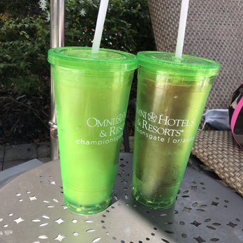 Croc's - two green drinks on a table - Bars Near Me - Championsgate, Florida