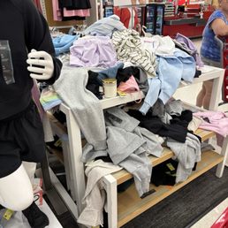 Piles of clothes