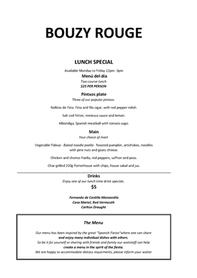 Menu photo 1 Bouzy Rouge Richmond, VIC Menu photo 1 Bouzy Rouge Richmond, VIC