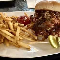 Jamie's Restaurant & Sports Grill - BBQ PULLED PORK SANDWICH   $9.99 Missing the Creamy Slaw.