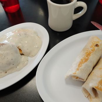 The Waffle Company - Breakfast burritos and biscuit with gravy - Coffee & Tea Near Me - Mount Vernon, Illinois