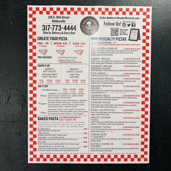 Greek's Pizzeria - Pizza Near Me - Noblesville, Indiana Greek's Pizzeria - Pizza Near Me - Noblesville, Indiana