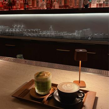 Shoji - matcha einspanner, hot hojicha latte - Cocktail Bars Near Me - San Francisco, California Shoji - matcha einspanner, hot hojicha latte - Cocktail Bars Near Me - San Francisco, California