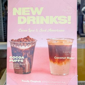 Friendly Donuts - New Drinks! - Donuts Near Me - Orange, California