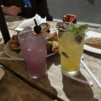 Colton's Social House - Ube and Peach Mint Lemonade - New American Near Me - Clovis, California