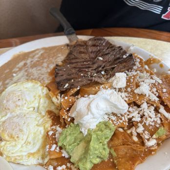 Casa Adelita - chilaquiles with Asada over medium egg - Mexican Near Me - Norwalk, California Casa Adelita - chilaquiles with Asada over medium egg - Mexican Near Me - Norwalk, California