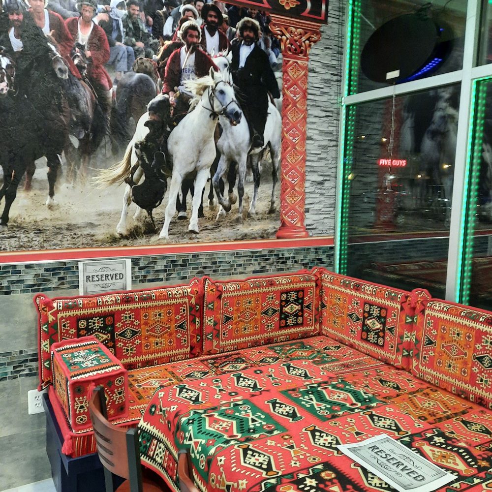 Traditional afghan dining area. Can't wait to dine in post Covid! Amazing food! Traditional afghan dining area. Can't wait to dine in post Covid! Amazing food!
