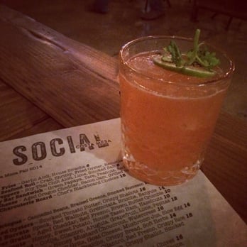 Social - Great cocktail called the Ruby Red! Will be going back for this drink sometime very soon. - New American Near Me - Costa Mesa, California