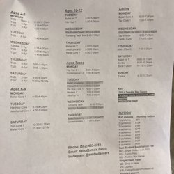 Studio M Dance Academy - Schedule