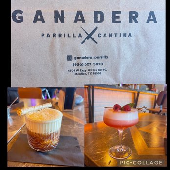 Ganadera Parilla Grill Restaurant - Carajillo and a Club Clover! Highly recommend, their ingredients are fresh and very tasty. - Salad Near Me - McAllen, Texas