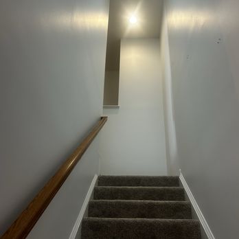 Lemus Contracting - Interior stairs painting walls, ceiling and trim in Woodbridge VA - Painters Near Me