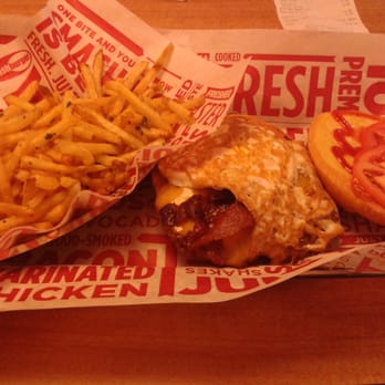 Smashburger - My own creation , topped with fried egg bacon aged cheddar mayo and ketchup. With smashfries. - Burgers Near Me - Clifton, New Jersey