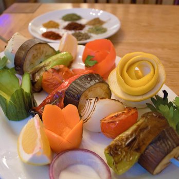 Rojava - A vegetable kebab fresh off the charcoal grill - Halal Near Me - Edinburgh, EDH Rojava - A vegetable kebab fresh off the charcoal grill - Halal Near Me - Edinburgh, EDH