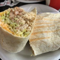 El Pollo Dorado - Chicken Burrito- yes that's the size. Huge!!!