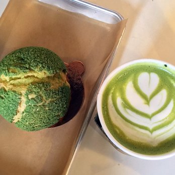 Bibble & Sip - Matcha cream puff and matcha jasmine latte - Coffee & Tea Near Me - New York, New York