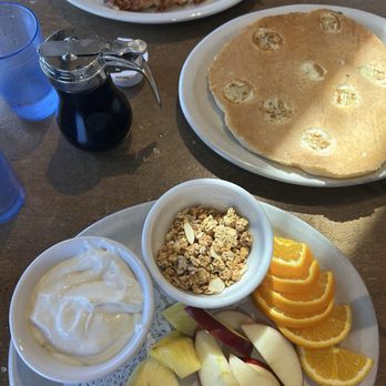 Paradise Cafe - Breakfast salad. Banana pancake - Cafes Near Me - Crested Butte, Colorado