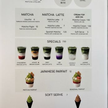 Leev Matcha Atelier - Desserts Near Me - Las Vegas, Nevada