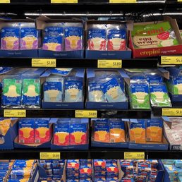 Sliced cheese less than $2/pack