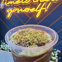 Dubai chocolate frappe